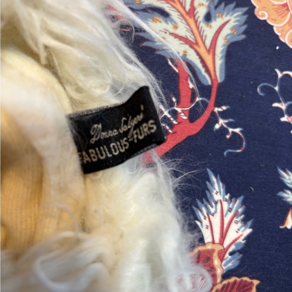 Donna Salyers Fabulous-Furs Faux Mongolian Fur Leg Warmers Boot Covers Ivory